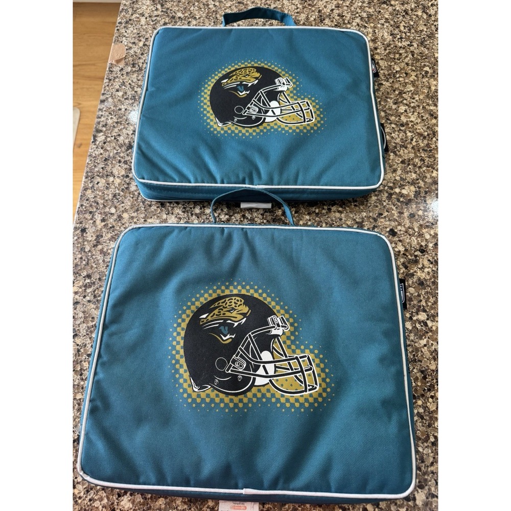 Lot 2 Jackson Jaguars Football Stadium Seat Cushions Removable Covers NFL‎